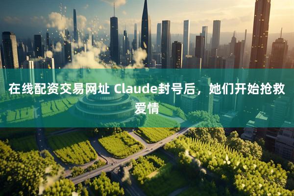 在线配资交易网址 Claude封号后，她们开始抢救爱情